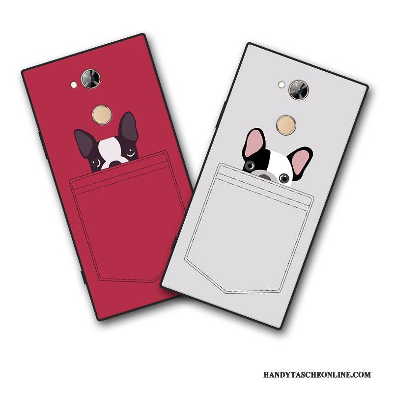 Hülle Sony Xperia L2 Schutz Grau Handyhüllen, Case Sony Xperia L2 Karikatur Persönlichkeit Anti-sturz