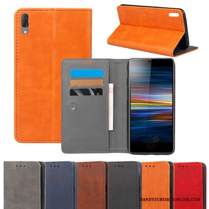 Hülle Sony Xperia L3 Taschen Handyhüllen Qualität, Case Sony Xperia L3 Schutz Rot