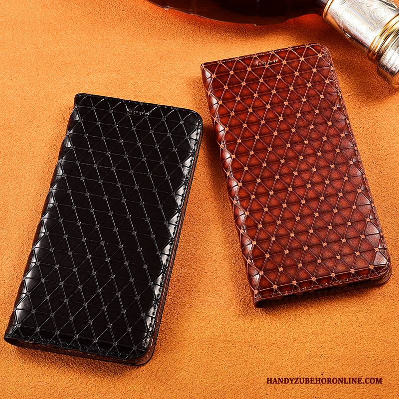 Hülle Sony Xperia L3 Taschen Kariert Neu, Case Sony Xperia L3 Schutz Schwarz Handyhüllen