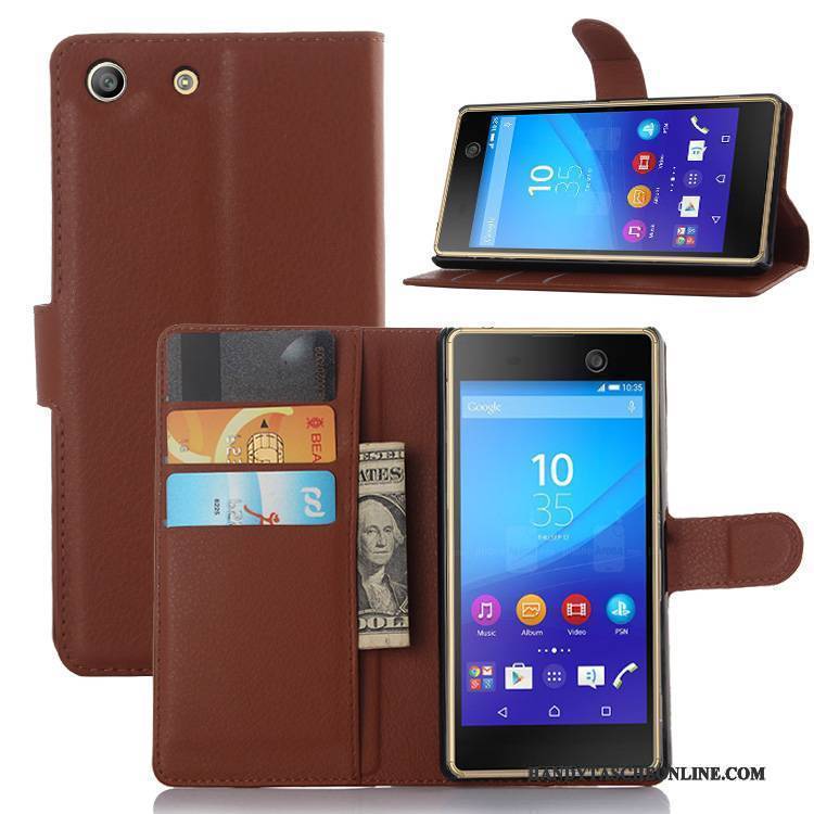 Hülle Sony Xperia M5 Dual Lederhülle Handyhüllen, Case Sony Xperia M5 Dual Schutz