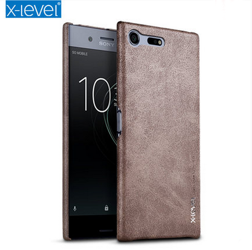 Hülle Sony Xperia X Compact Lederhülle Anti-sturz Lichtfarbe, Case Sony Xperia X Compact Schutz Handyhüllen Grenze