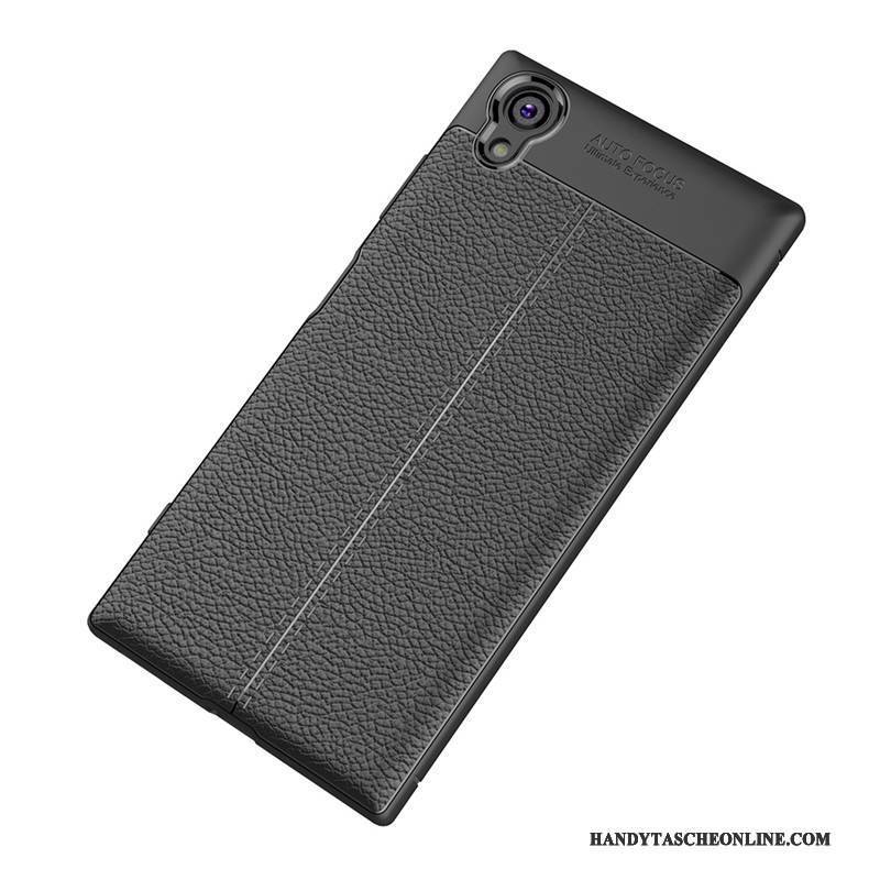Hülle Sony Xperia Xa1 Plus Silikon Schwarz Muster, Case Sony Xperia Xa1 Plus Taschen Handyhüllen Anti-sturz