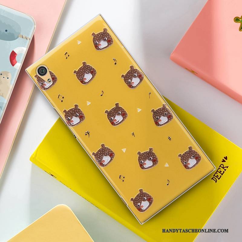 Hülle Sony Xperia Xa1 Schutz Handyhüllen Trend, Case Sony Xperia Xa1 Gemalt Gelb