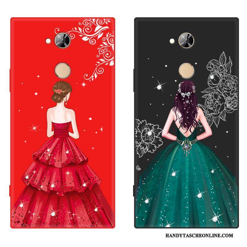 Hülle Sony Xperia Xa2 Ultra Taschen Persönlichkeit Anti-sturz, Case Sony Xperia Xa2 Ultra Schutz Handyhüllen Schwarz
