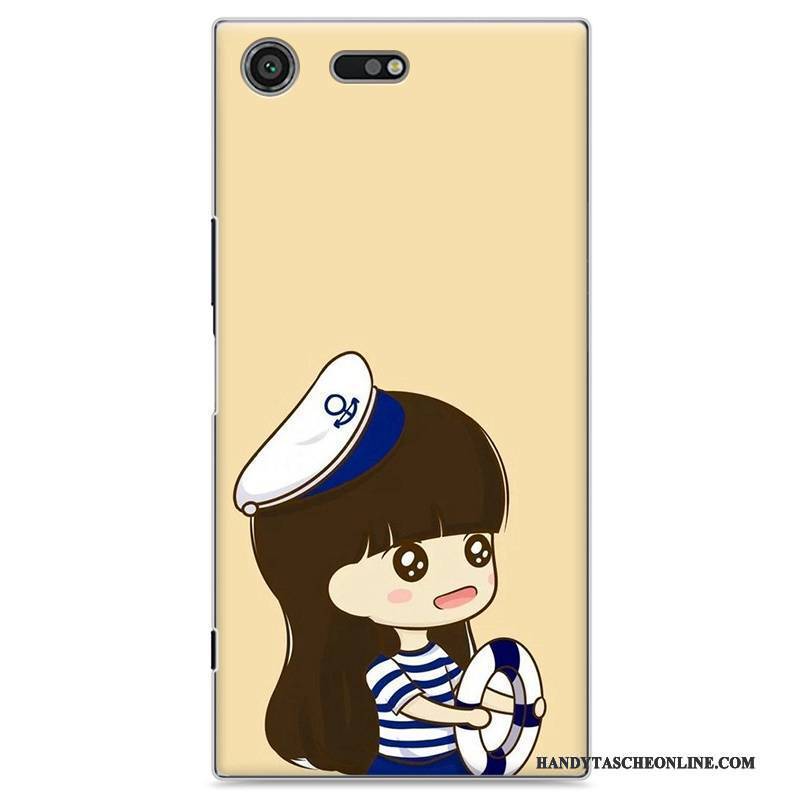 Hülle Sony Xperia Xz Premium Gemalt Gelb Handyhüllen, Case Sony Xperia Xz Premium Schutz Liebhaber