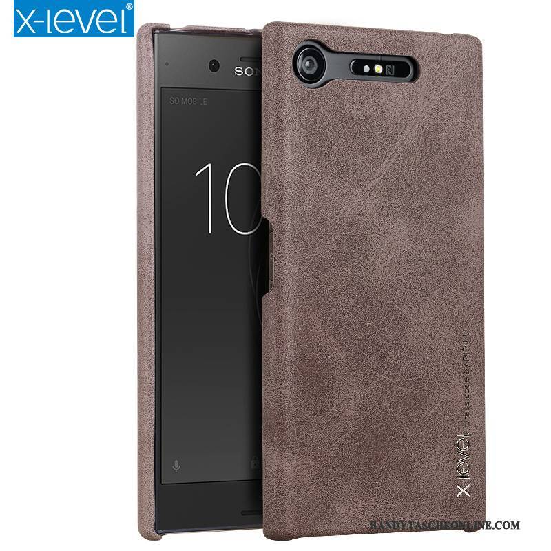 Hülle Sony Xperia Xz1 Compact Lederhülle Schlank Handyhüllen, Case Sony Xperia Xz1 Compact Schutz Anti-sturz
