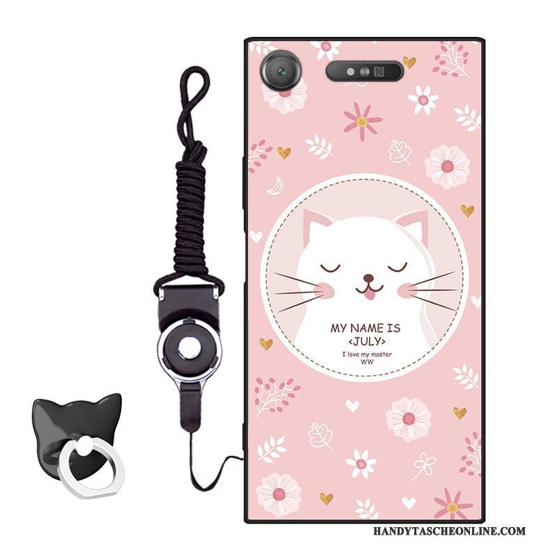 Hülle Sony Xperia Xz1 Taschen Frisch Rosa, Case Sony Xperia Xz1 Silikon Handyhüllen Mini