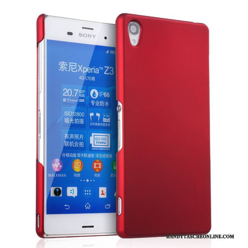 Hülle Sony Xperia Z3+ Schutz Handyhüllen Nubuck, Case Sony Xperia Z3+ Schwer Weinrot