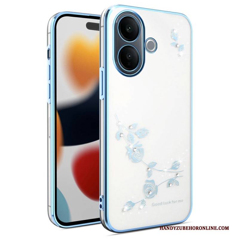 Hülle Vivo V60 Lite Handyhülle Strasssteine Und Ewige Blumen