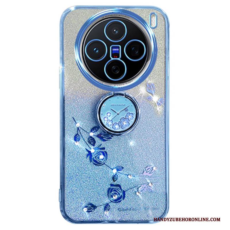 Hülle Vivo X200 Glitzernder Blumenständer