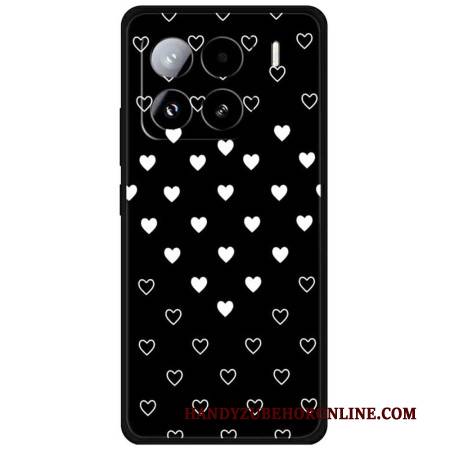 Hülle Xiaomi 15 Pro Handyhülle Weiße Herzen