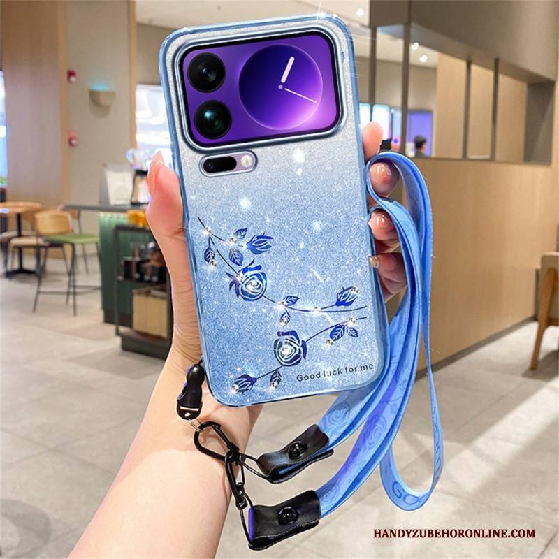 Hülle Xiaomi 17 Pro Max Handyhülle Strasssteine Und Lanyard Von Kadem