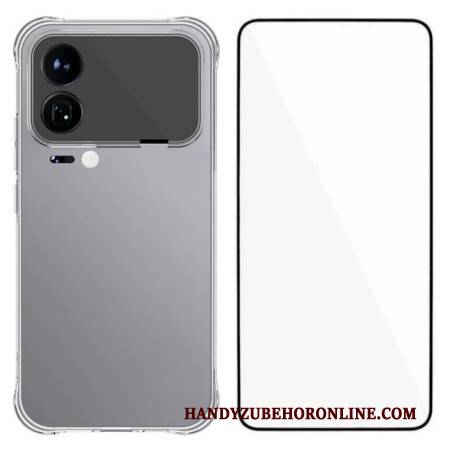 Hülle Xiaomi 17 Pro Max Verstärkte Transparente Hülle Mit Displayschutzfolie