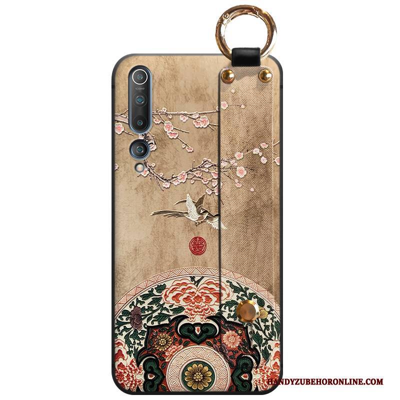 Hülle Xiaomi Mi 10 Halterung Muster Chinesische Art, Case Xiaomi Mi 10 Weiche Jugend Handyhüllen