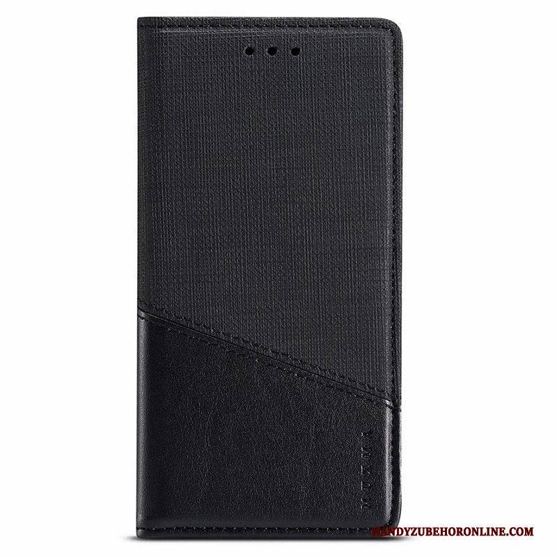 Hülle Xiaomi Mi 10 Pro Lederhülle Mini Muster, Case Xiaomi Mi 10 Pro Schutz Nähen Business