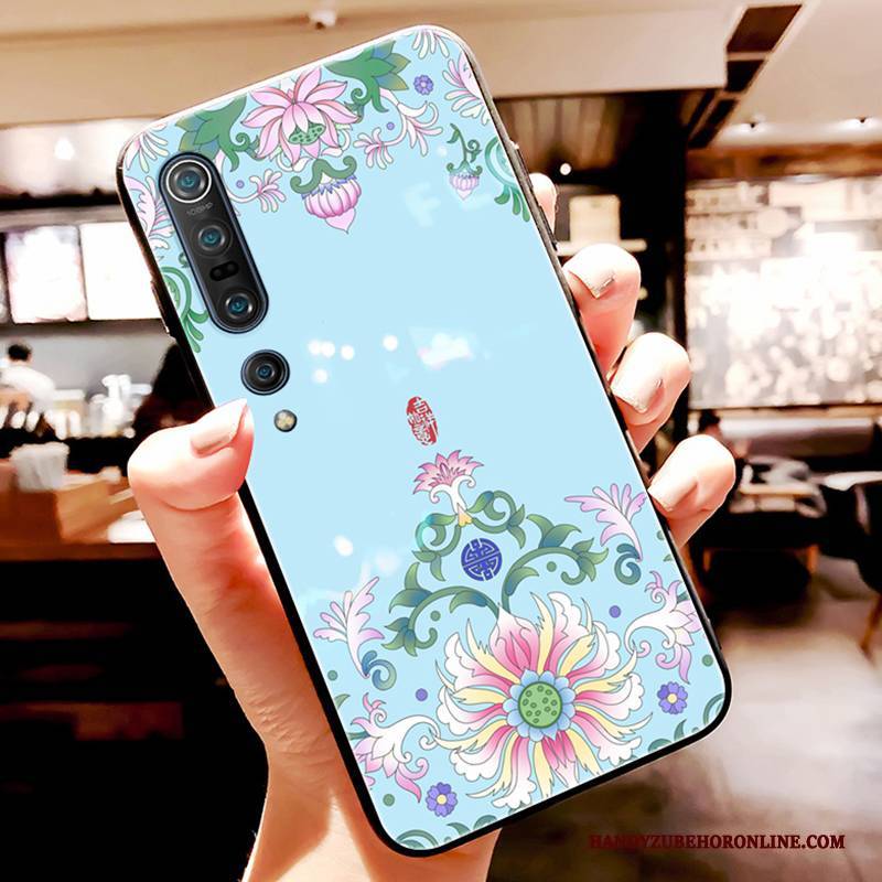 Hülle Xiaomi Mi 10 Pro Silikon Wind Blau, Case Xiaomi Mi 10 Pro Schutz Chinesische Art Handyhüllen