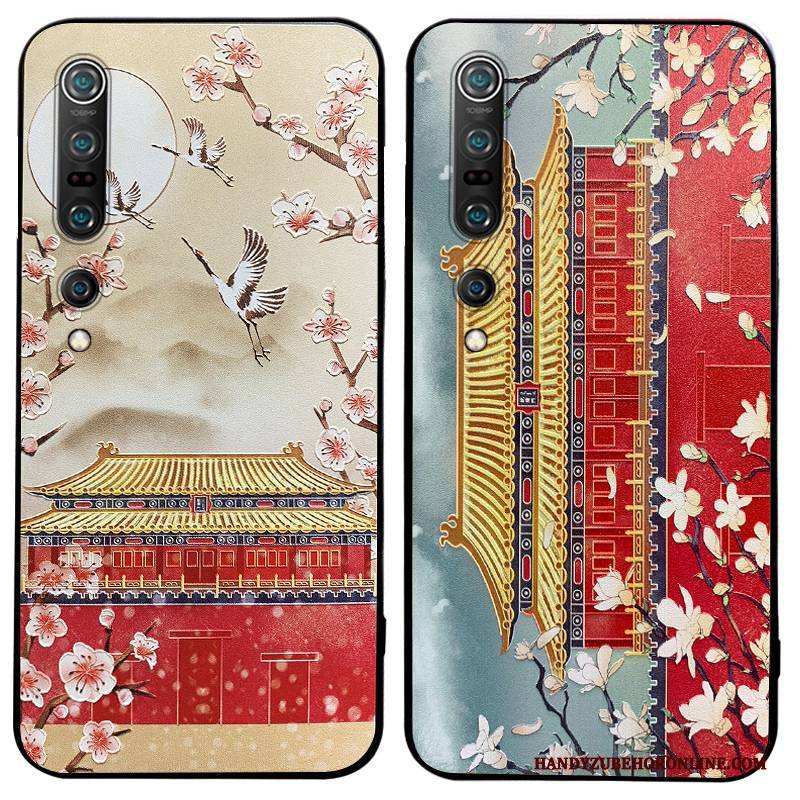 Hülle Xiaomi Mi 10 Pro Weiche Neu Trendmarke, Case Xiaomi Mi 10 Pro Retro Handyhüllen Rot