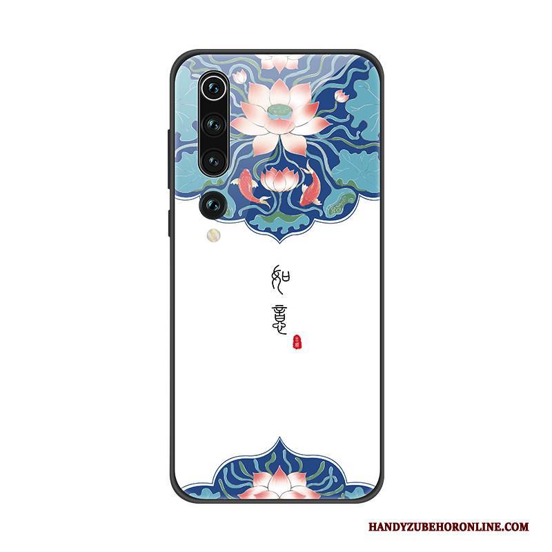 Hülle Xiaomi Mi 10 Taschen Neu Chinesische Art, Case Xiaomi Mi 10 Kreativ Gehärtetes Glas Hängende Verzierungen