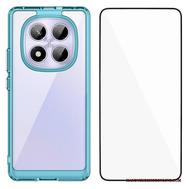 Hülle Xiaomi Redmi Note 14 Pro 4g Hybrid Mit Displayschutz Aus Gehärtetem Glas