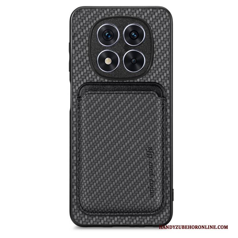 Hülle Xiaomi Redmi Note 14 Pro 5g Handyhülle Abnehmbarer Kartenhalter Aus Kohlefaser