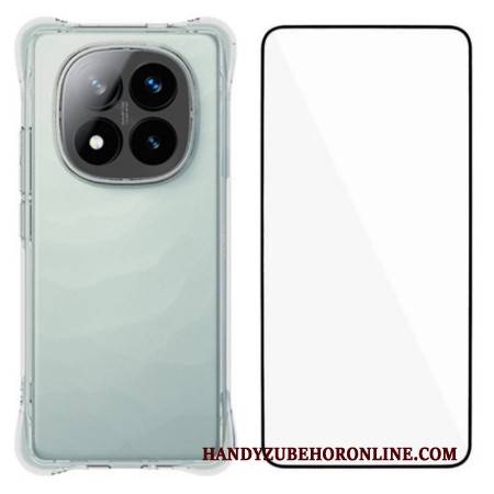 Hülle Xiaomi Redmi Note 14 Pro Plus 5g Verstärkte Transparente Displayschutzfolie Aus Gehärtetem Glas