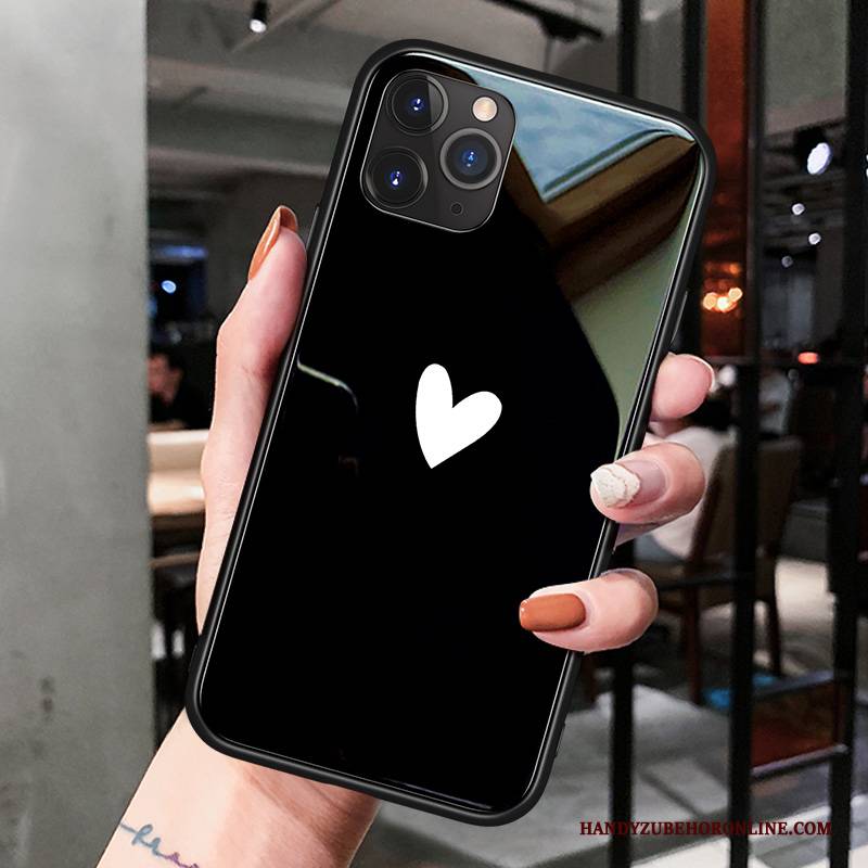 Hülle iPhone 11 Pro Karikatur Liebe Smiley, Case iPhone 11 Pro Schutz Einfach Glas
