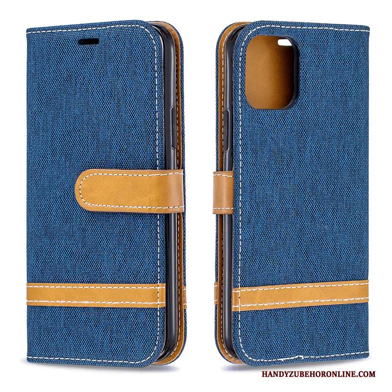 Hülle iPhone 11 Pro Max Folio Karte Handyhüllen, Case iPhone 11 Pro Max Geldbörse Denim Trend