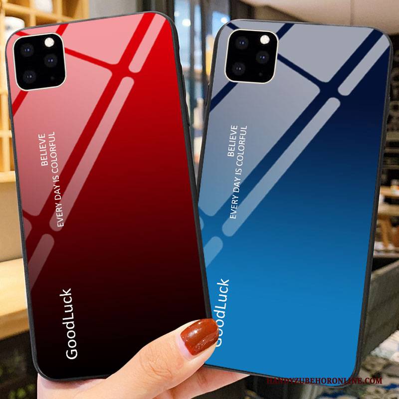 Hülle iPhone 11 Pro Max Silikon Liebhaber Spiegel, Case iPhone 11 Pro Max Kreativ Farbverlauf Neu