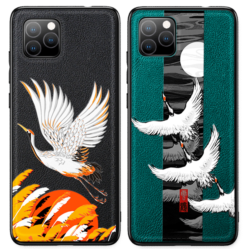 Hülle iPhone 11 Pro Max Taschen Kran Persönlichkeit, Case iPhone 11 Pro Max Kreativ Trend Schwarz