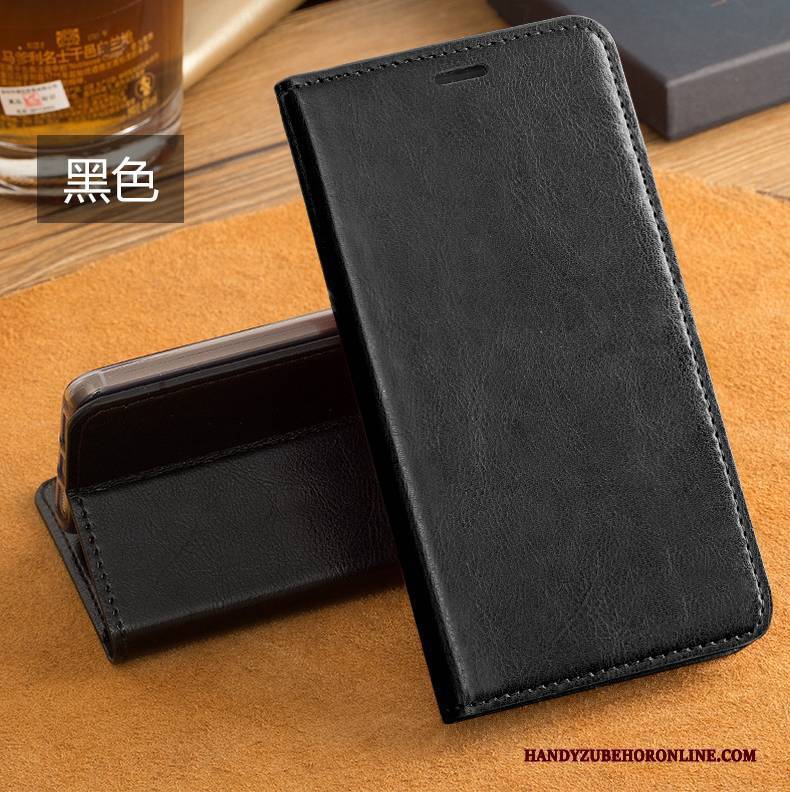 Hülle iPhone 12 Mini Folio Schwarz Kuh, Case iPhone 12 Mini Lederhülle Handyhüllen