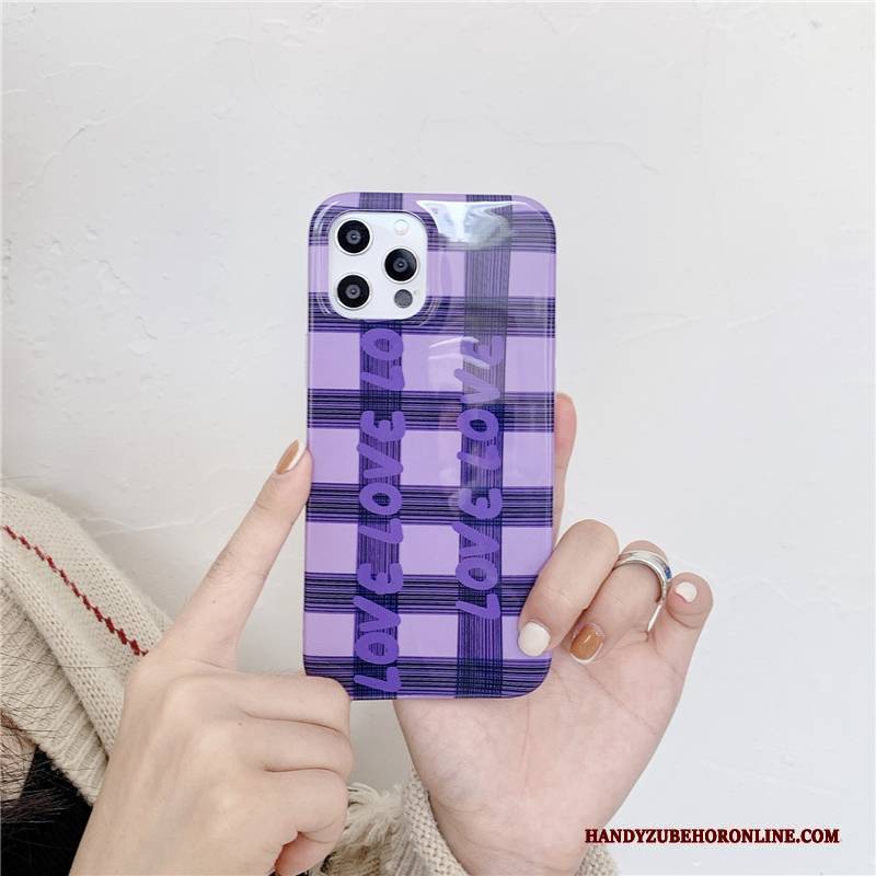 Hülle iPhone 12 Pro Max Schutz Lila Handyhüllen, Case iPhone 12 Pro Max Liebe Trend