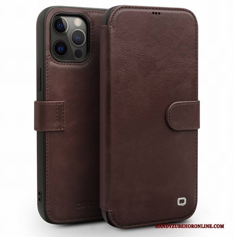 Hülle iPhone 12 Pro Taschen Business Handyhüllen, Case iPhone 12 Pro Schutz High-end Karte