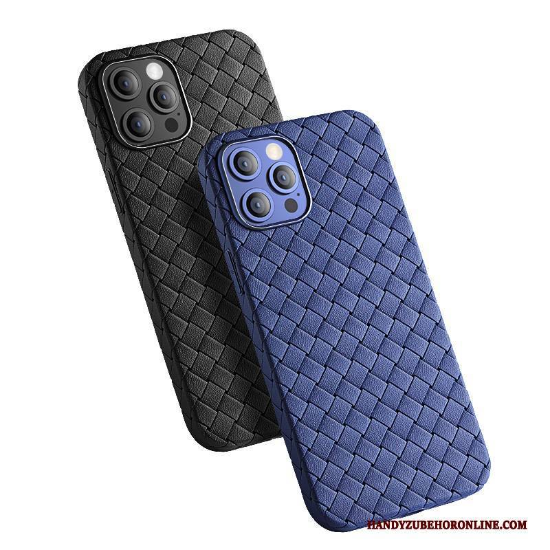 Hülle iPhone 12 Pro Taschen Wind Handyhüllen, Case iPhone 12 Pro Silikon Blau Netto Rot