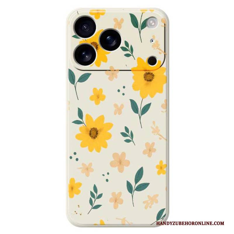 Hülle iPhone 17 Pro Flüssigsilikon-gänseblümchen