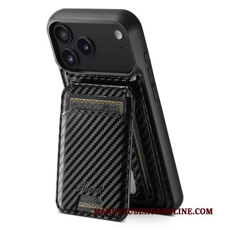 Hülle iPhone 17 Pro Handyhülle Abnehmbarer Magsafe-kartenhalter Aus Kohlefaser