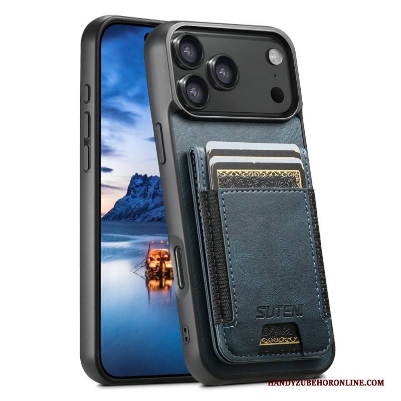 Hülle iPhone 17 Pro Handyhülle Kartenetui In Gewachster Lederoptik