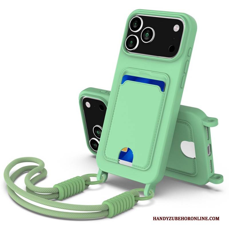 Hülle iPhone 17 Pro Kartenetui Mit Kordel