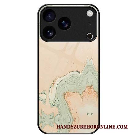 Hülle iPhone 17 Pro Max Handyhülle Gehärtetes Glas Mit Aufgemaltem Muster