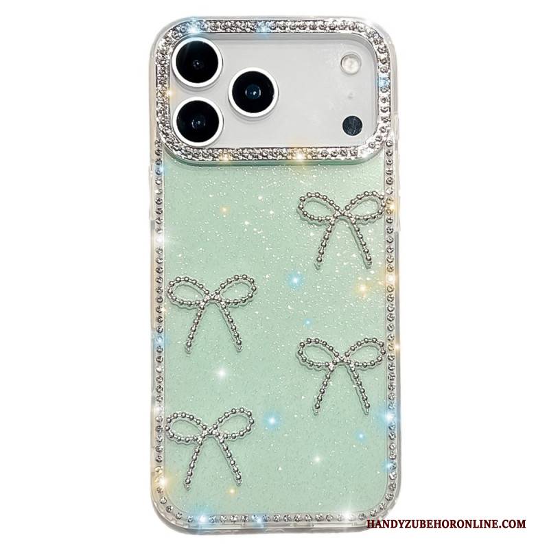 Hülle iPhone 17 Pro Max Handyhülle Schmetterlings- Und Glitzerdekor