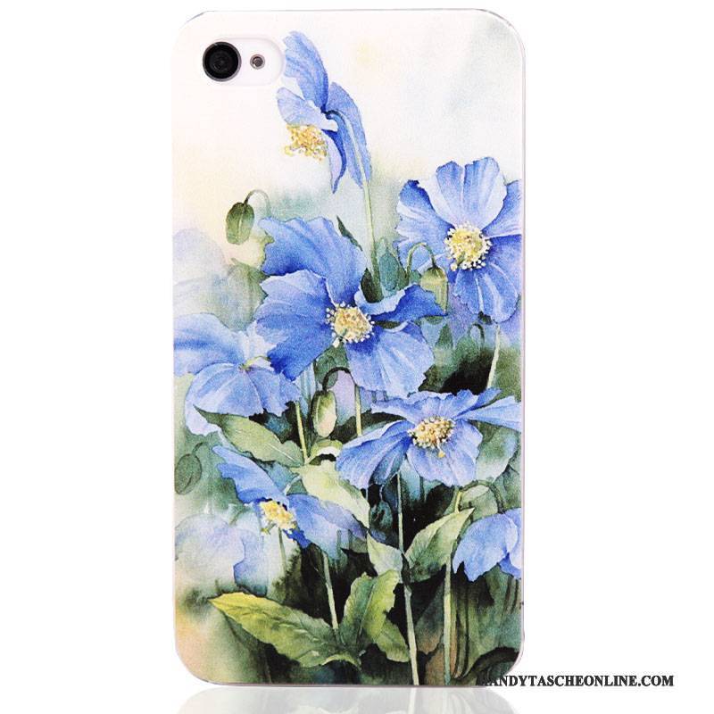 Hülle iPhone 4/4s Gemalt Schwer Blau, Case iPhone 4/4s Schutz