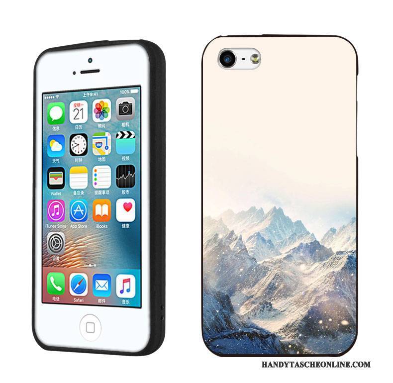 Hülle iPhone 5/5s Mode Landschaft Handyhüllen, Case iPhone 5/5s Weiche Persönlichkeit Schön