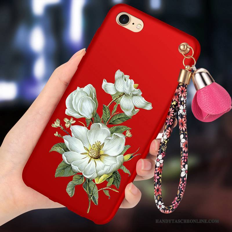 Hülle iPhone 5/5s Schutz Rot Handyhüllen, Case iPhone 5/5s Weiche Trend Anti-sturz