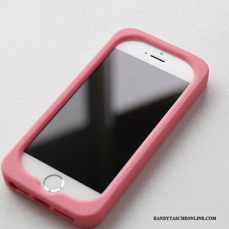 Hülle iPhone 5/5s Silikon Handyhüllen Rosa, Case iPhone 5/5s Schutz Stoff
