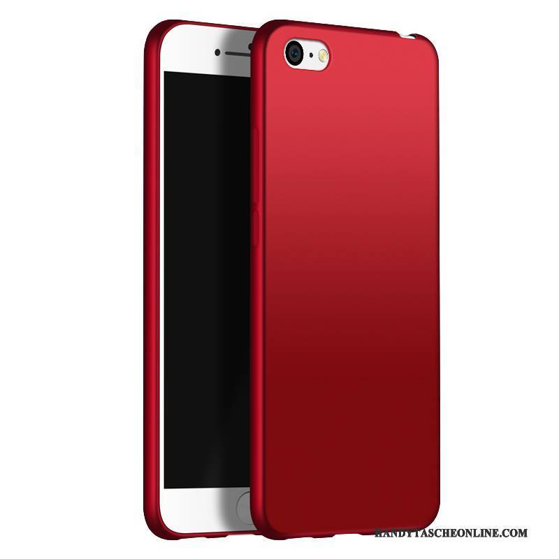 Hülle iPhone 5c Weiche Anti-sturz Handyhüllen, Case iPhone 5c Schutz Einfarbig Rot