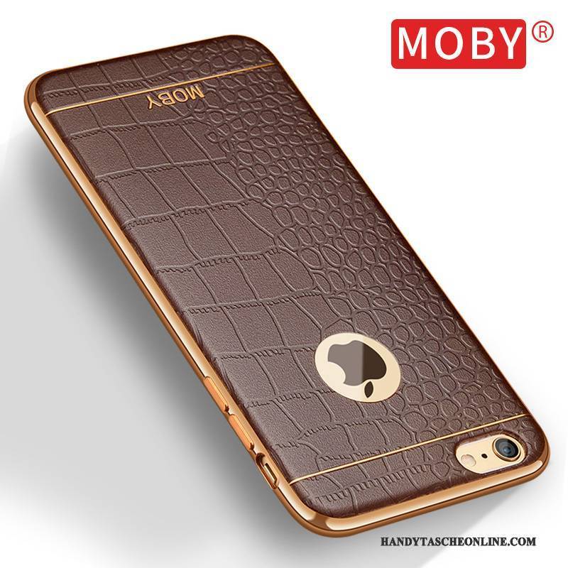 Hülle iPhone 6/6s Plus Schutz Braun Handyhüllen, Case iPhone 6/6s Plus Weiche Persönlichkeit Business
