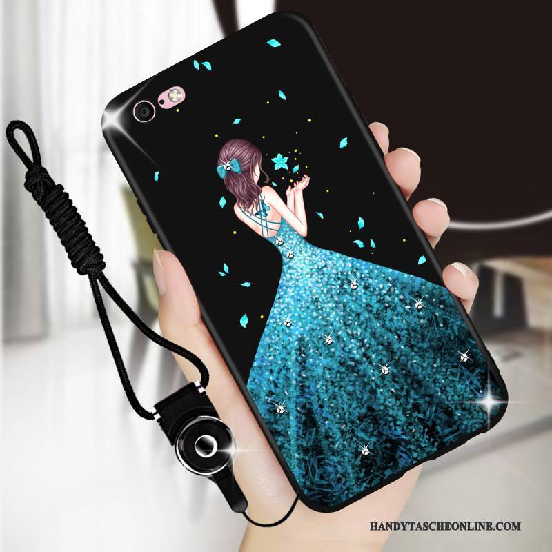 Hülle iPhone 6/6s Plus Silikon Nubuck Handyhüllen, Case iPhone 6/6s Plus Taschen Persönlichkeit Rot