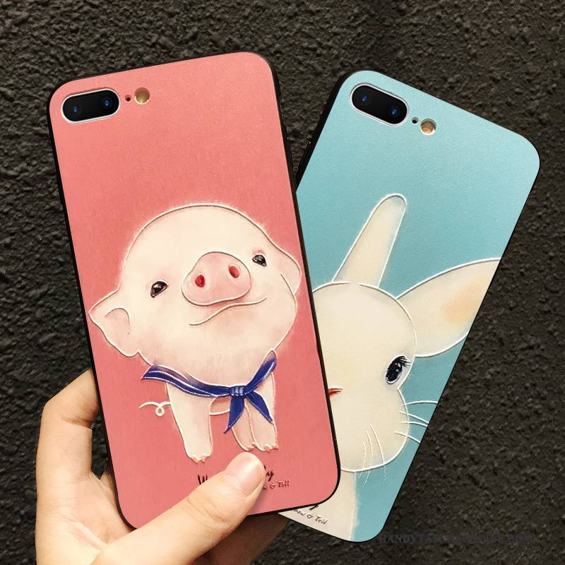 Hülle iPhone 6/6s Plus Taschen Blau Anti-sturz, Case iPhone 6/6s Plus Prägung Pulver Handyhüllen