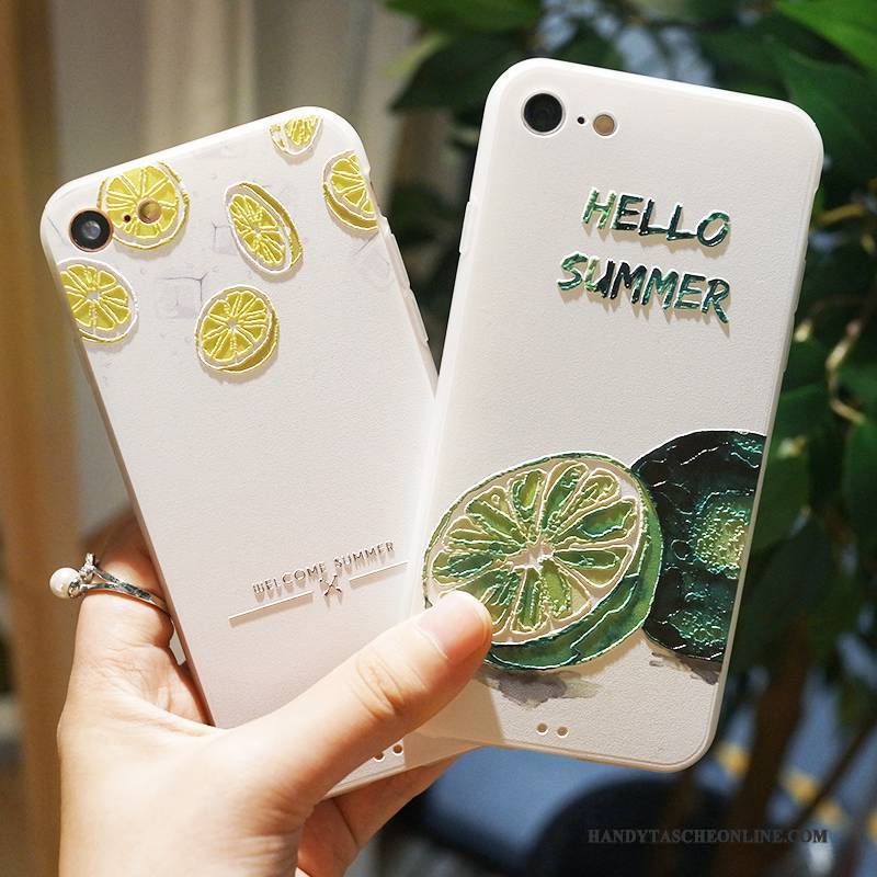 Hülle iPhone 6/6s Taschen Handyhüllen Grün, Case iPhone 6/6s Prägung Frisch Gelb