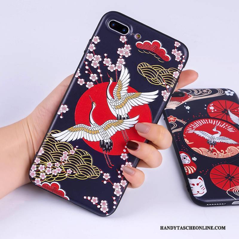 Hülle iPhone 7 Farbe Chinesische Art Wind, Case iPhone 7 Schutz Handyhüllen Kunst