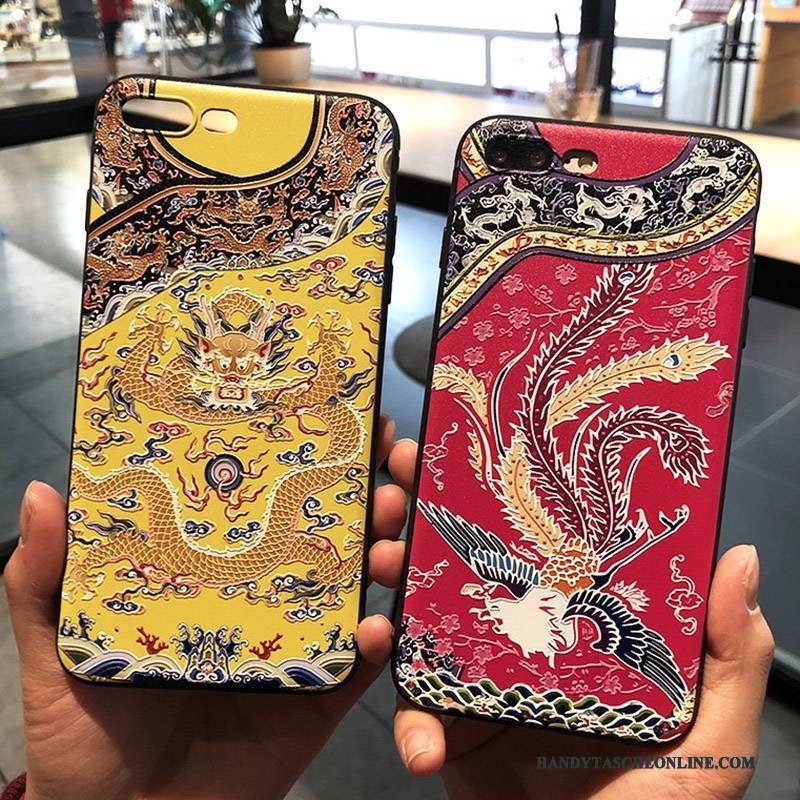 Hülle iPhone 7 Kreativ Handyhüllen Neu, Case iPhone 7 Taschen Gelb Rot